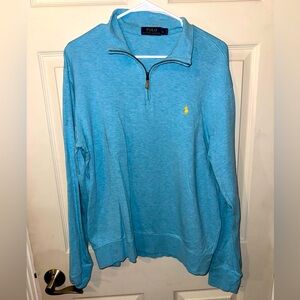 Polo Ralph Lauren Turquoise Performance Quarter-Zip Pullover
